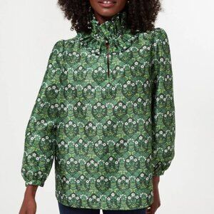 Tuckernuck Green Floral Blouse